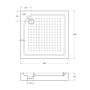 Акриловый поддон BelBagno TRAY-BB-A-85-15-W Акриловый поддон BelBagno TRAY-BB-A-85-15-W