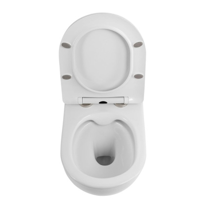 UNO 2.1 Унитаз подвесной безободковый с сиденьем дюропласт soft close BB7006CHR/SC UNO 2.1 Унитаз подвесной безободковый с сиденьем дюропласт soft close BB7006CHR/SC