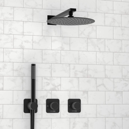 A5251.299.219.258.302.242.217  Встраиваемый комплект для душа с верхней душевой насадкой и лейкой