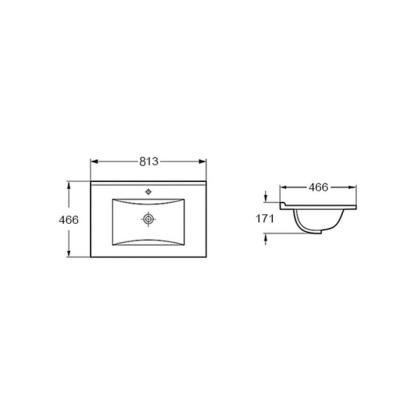 Раковина VBS-13980MA керамическая, цвет антрацит матовый Раковина VBS-13980MA керамическая, цвет антрацит матовый