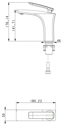 Смеситель Timo Helmi 4061/03F для раковины, черный матовый