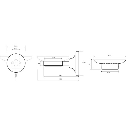 Мыльница Bemeta Retro Gold and Сhrom 144208028 Золото Хром Мыльница Bemeta Retro Gold and Сhrom 144208028 Золото Хром