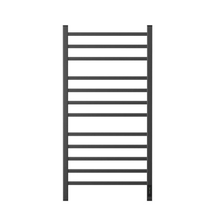 Полотенцесушитель электрический Point Вега PN71850GB П12 500x1000, диммер справа, графит блеск Полотенцесушитель электрический Point Вега PN71850GB П12 500x1000, диммер справа, графит блеск