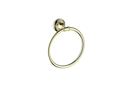 Полотенцедержатель кольцо AQUATEK, полир. золото AQ4512PG КЛАССИК