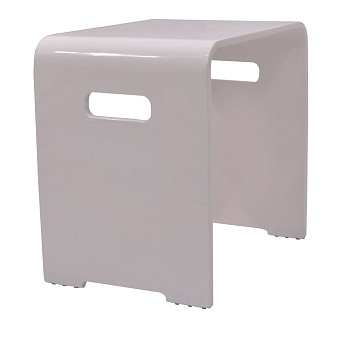 Стульчик для ванны "Nuvo", 29х42х38 см, белый, У74428