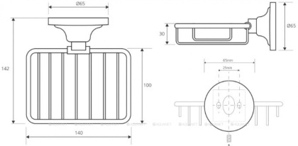 Мыльница для ванной Bemeta Retro 144308162 Мыльница для ванной Bemeta Retro 144308162