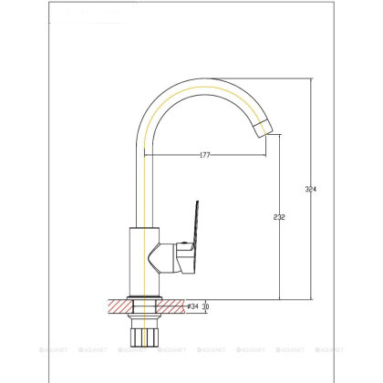 Смеситель для кухни Agger Splendid A0900100