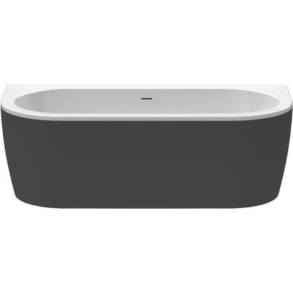 Акриловая ванна CEZARES SLIM WALL-180-80-60-NERO-SET Акриловая ванна CEZARES SLIM WALL-180-80-60-NERO-SET