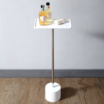 Стойка для ванной комнаты ABBER Stein AS1635 белая матовая