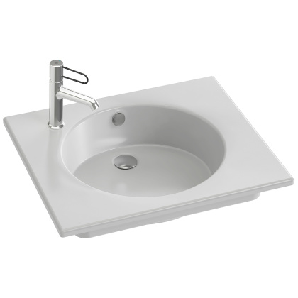 Раковина Jacob Delafon Odeon Rive Gauche EXBA112-Z-00, 60 см, шт Раковина Jacob Delafon Odeon Rive Gauche EXBA112-Z-00, 60 см, шт