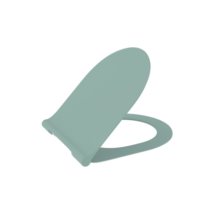 Сиденье с крышкой (soft close, slim) Taormina/Jet Flush,дюропласт, матовый мятный, A0333-033, шт Сиденье с крышкой (soft close, slim) Taormina/Jet Flush,дюропласт, матовый мятный, A0333-033, шт