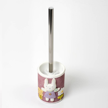 Щетка для унитаза Ammer, 9,8х34,7х10,4, розовая, K-6427