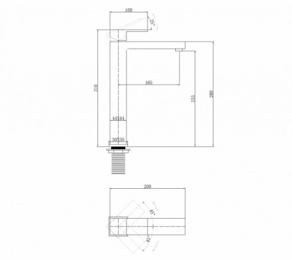 Смеситель ABBER Daheim AF8211NG для раковины, никель