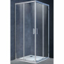 Душевой уголок Alpha VSS-3AL800CL, 800*800, хром, стекло прозрачное