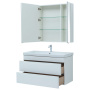 Мебель для ванной Aquanet София 105 белый глянец (2 ящика) Мебель для ванной Aquanet София 105 белый глянец (2 ящика)