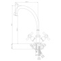 Смеситель Rossinka Y02-71 для кухни