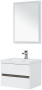 Мебель для ванной Aquanet Беркли 60 белый/дуб рошелье (зеркало белое) Мебель для ванной Aquanet Беркли 60 белый/дуб рошелье (зеркало белое)