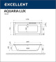 Ванна EXCELLENT Aquaria Lux 180x80 "ULTRA" (бронза) Ванна EXCELLENT Aquaria Lux 180x80 "ULTRA" (бронза)