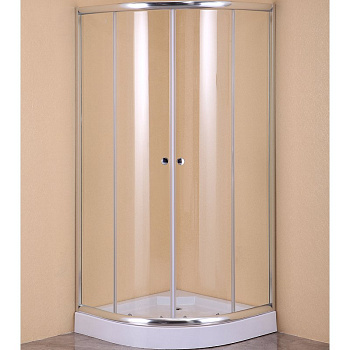 Душевой уголок Agger A01-080TCR с поддоном 78х78х200 стекло прозрачное