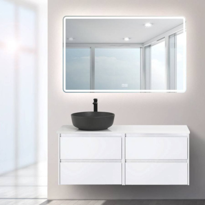 Столешница из МДФ BelBagno EK-120-AS-BO-R Bianco Opaco Столешница из МДФ BelBagno EK-120-AS-BO-R Bianco Opaco