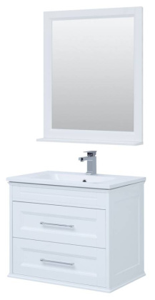 Мебель для ванной Aquanet Бостон М 80 белый( лит. мрамор) Мебель для ванной Aquanet Бостон М 80 белый( лит. мрамор)