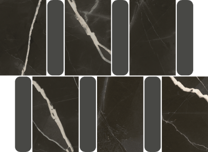 Мозаика 600110000980 Стелларис Арган Блэк (36,8см*26,9см*6мм) (10шт/0,9м2) Люкс, шт