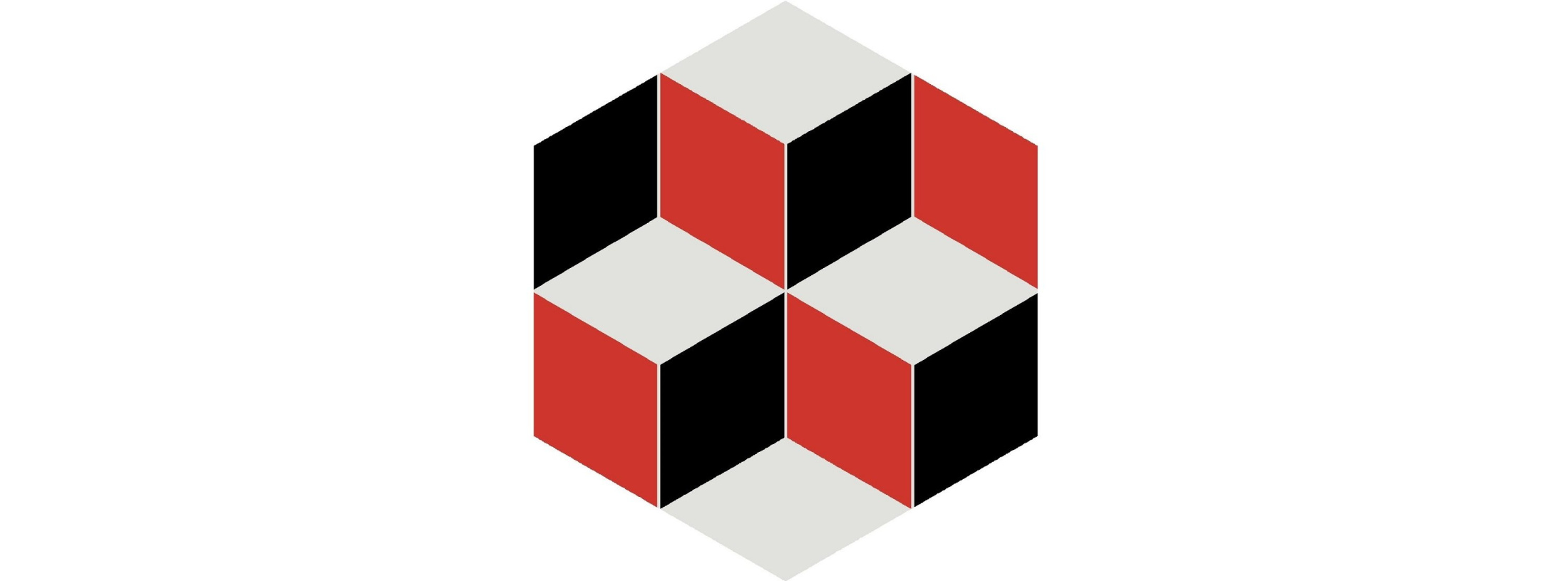 Декор 2 VT\A284\SG1010 Кальсада Черный/Белый/Красный (12см*10,4см*7мм) (45шт/0,561м2) Шестиугольник, шт