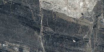 Lunar Nero Керамогранит графитовый 80х160 матовый+гл.чернила