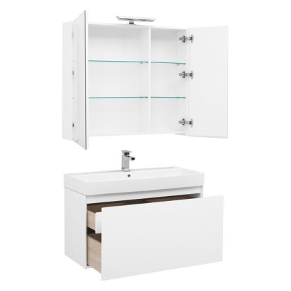 Мебель для ванной Aquanet Йорк 100 белый Мебель для ванной Aquanet Йорк 100 белый
