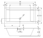 Акриловая ванна Riho Rething Cubic 180x90 Акриловая ванна Riho Rething Cubic 180x90