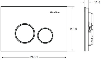 Клавиша смыва Allen Brau Priority 9.20005.20 белый глянец Клавиша смыва Allen Brau Priority 9.20005.20 белый глянец