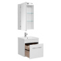 Мебель для ванной Aquanet Августа 58 белый (ручка хром) Мебель для ванной Aquanet Августа 58 белый (ручка хром)