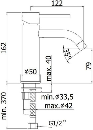 Смеситель для раковины Paffoni Light LIG071ST