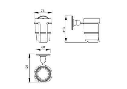 Стакан для зубных щеток Timo Nelson 150031/00 chrome