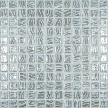 Стеклянная мозаика, 7804 Glitter Grey 25x25, Glitter