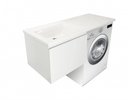 Тумба подвесная под умывальник Dallas Luxe 1300х482 1 ящик (ШхГхВ) 648х476х430