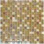 Мозаика стеклянная с камнем Glass Stone-1 (чип 8*15*15) 300*300(11шт.-0.99м2), м2