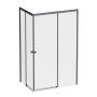W94G-403-12080-BТ Душевое ограждение X-Joy Square Slide 120х80, Черный, прозрачное