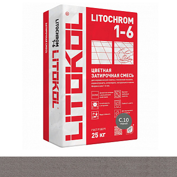 Затирка цементная LITOCHROM 3-15  C.10 серый Затирка цементная LITOCHROM 3-15  C.10 серый