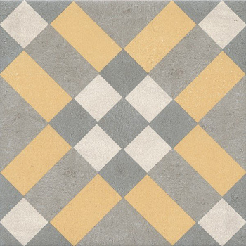 Декор VT\A464\5009 Эрмитаж 5 желтый/оранжевый/серый 20см*20см*6,9мм (1уп/10шт/)матовый, шт