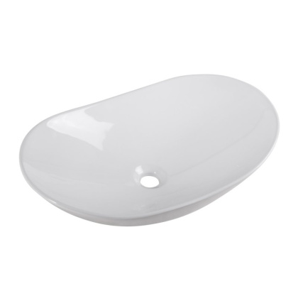 Раковина накладная керамическая, серая матовая, BB1404-H311, 605x370x150