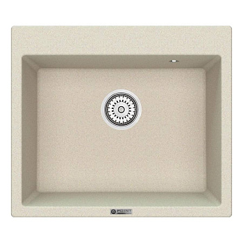 Мойка кухонная Point Бинга 60 PN3003BG, светло-бежевый Мойка кухонная Point Бинга 60 PN3003BG, светло-бежевый