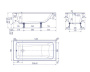 Ванна чугунная Creto Strong 150x70 см 25-1150 Ванна чугунная Creto Strong 150x70 см 25-1150
