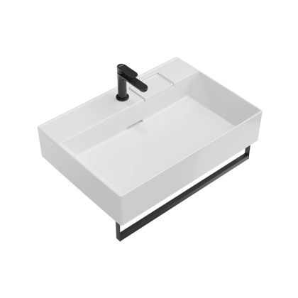 Раковина LOGICA мебельная\подвесная с одним отверстием 70, белая глянцевая