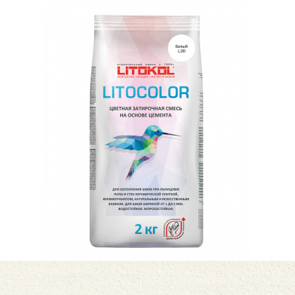 Затирка цементная LITOCOLOR L.00 белый Затирка цементная LITOCOLOR L.00 белый