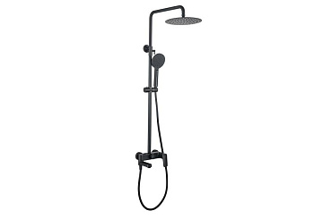 Душевая система 3jet 250мм AQUATEK, матовый черный AQ2040MB Душевая система 3jet 250мм AQUATEK, матовый черный AQ2040MB