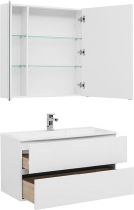 Мебель для ванной Aquanet Алвита 100 белый Мебель для ванной Aquanet Алвита 100 белый