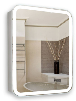Зеркальный шкаф Creto Attento 60x84см с LED-подсветкой Зеркальный шкаф Creto Attento 60x84см с LED-подсветкой