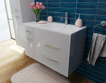 Комплект мебели Barcelona 900х450 правосторонний подвесной 3 ящика 1 дверь (ШхГхВ) 898х446х607 Комплект мебели Barcelona 900х450 правосторонний подвесной 3 ящика 1 дверь (ШхГхВ) 898х446х607