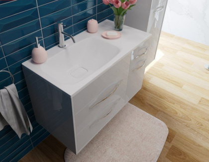 Раковина "Barcelona 90 silk" правая 900х450 Раковина "Barcelona 90 silk" правая 900х450